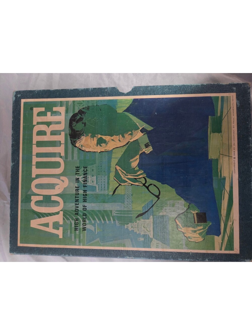 Vintage 1968 Acquire Board Game 3M Bookshelf Games High Finance Strategy